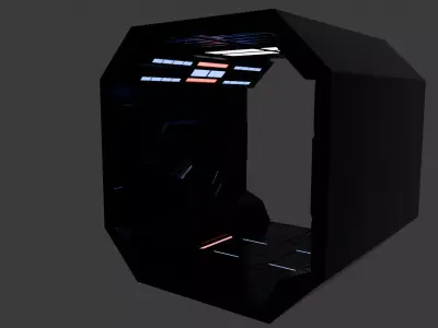hallway futuristic 3D model