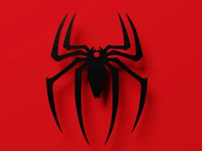 Spider-Man Logo Key Tag 3D model