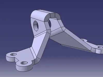 GE jet engine bracket 2 Free 3D model purchase