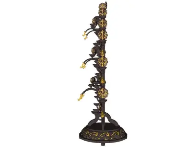 there are lots of lamps in the tang dynasty of China 3D model