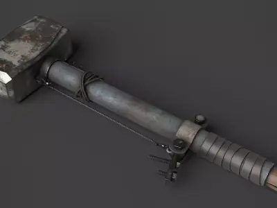 Modifiable Strike Weapon 09 Low-poly 3D model