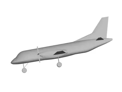 saab 340 3D model