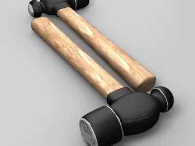 Used Ball Pen Hammer 3D model
