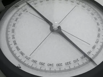 Military Compass 3D model