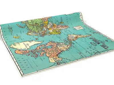 world map 3D model purchase