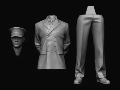 NAVAL OFFICER 3D print model