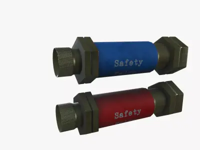Flashback Arrestor Low-poly 3D model