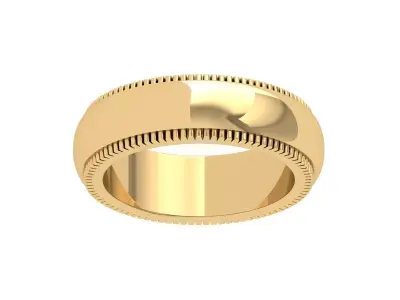 Wedding band 3D print model 8