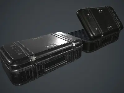 Military Weapon Case PBR Game Ready Low-poly 3D model