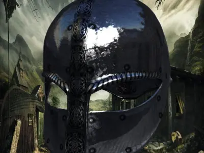 viking helmet 2 Low-poly 3D model