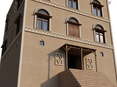 Small Yemen Apartment Low-poly 3D model