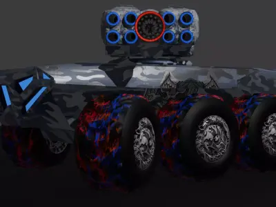 Light Tank Free low-poly 3D model