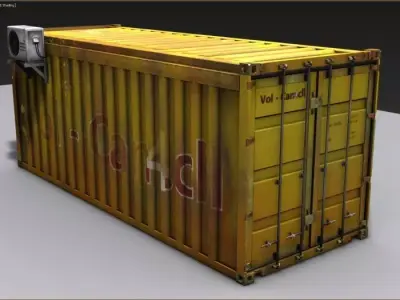 Container 3D model shipping 3D model