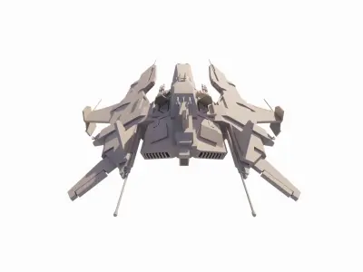 Spaceship-spacecraft-14 3D model