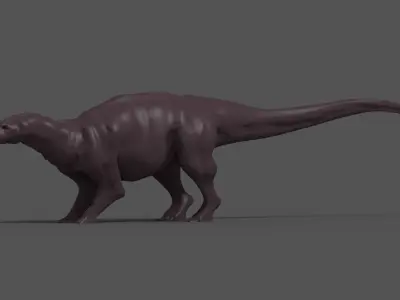 dinosaur animated Low-poly 3D model