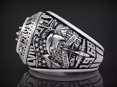 US army ring 1968 3D print model