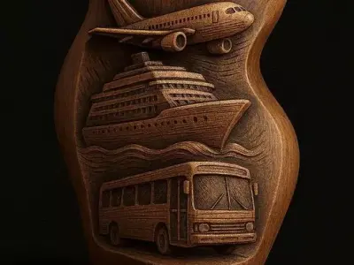Transport Travel Decorative Holder 3D 3D print model