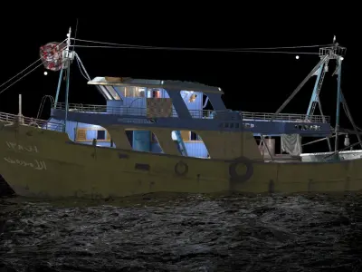 Fishing boat 3D model by linea-64 from CGTrader