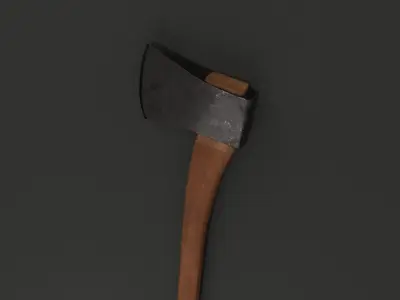 Wooden AXE Low-poly 3D model buy