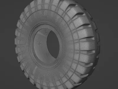Tire02 Free 3D model