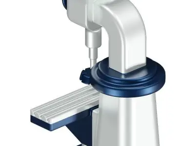 Educational Milling Machine Toy 3D model