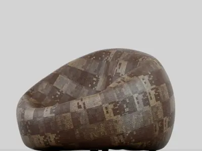 Bean Bag Uniqe  Low-poly 3D model