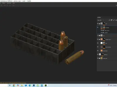 ammunition box Low-poly 3D model shop