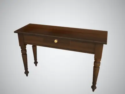 Antique console table Low-poly 3D model