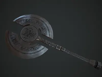Axe Fantasy Game 3d model Low-poly 3D model Low-poly 3D model order