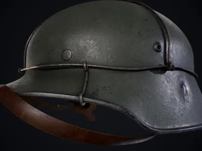 WWII Helmet 3D model