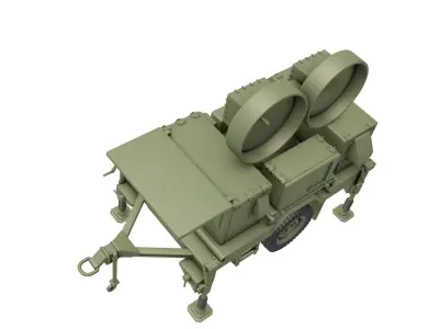 Radar AN MPQ 46 3D model