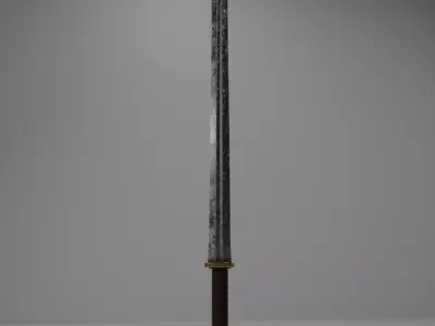 Sword Free low-poly 3D model 5