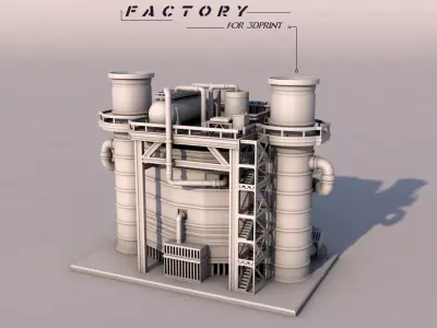 Small Factory 3D print model buy
