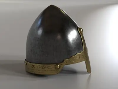 Medieval helmet 3D model purchase