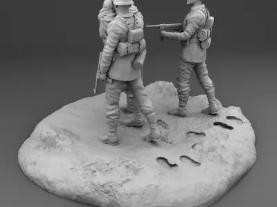 Military convoy  3D print model