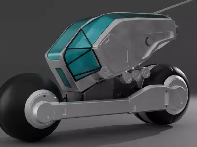 Sci Fi Bike Low-poly 3D model purchase
