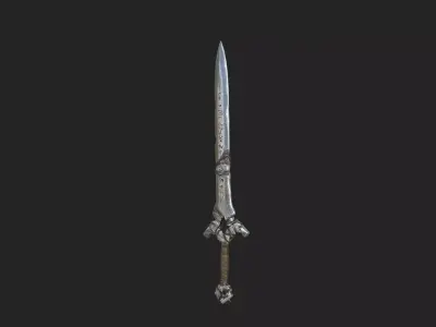 sword 3D Model 002 Low-poly 3D model