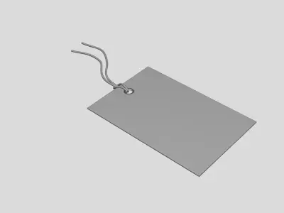 Tag Label - Geometry Only No Textures No Materials 3D model