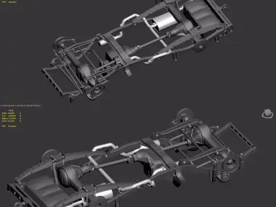 Toyota 2GR Engine  Low-poly 3D model
