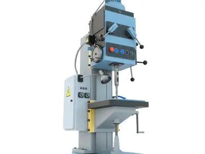 Machine tool drilling press vertical 2S132  3D model