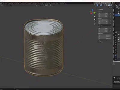 Tin Can Low-poly 3D model buy