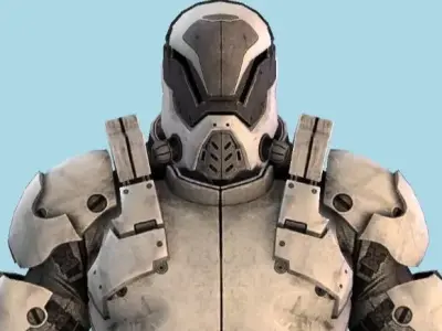 Mass Effect Robot 3D Model Free low-poly 3D model