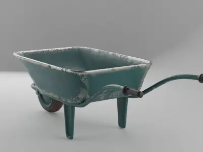 old wheelbarrow 3D model