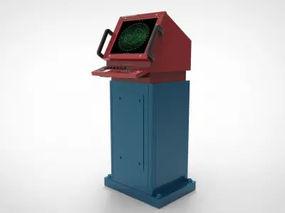 radar ship module and boat navigation 3D model