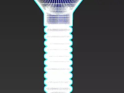 Long Flexible Funnel 3D model