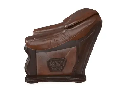 Armchair Lord Brown PBR 3D model