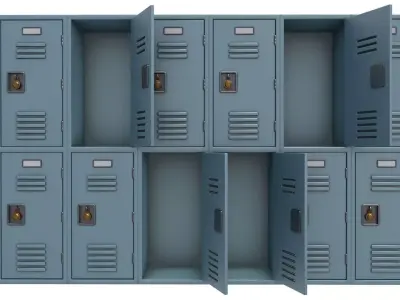 Sports Gym Locker 3D model