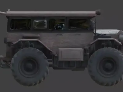 Custom Wide Body Interceptor 3D Model Low-poly 3D model