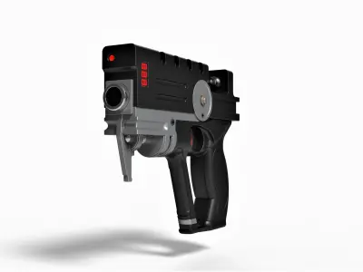 Blaster of Korben Dallas from movie The Fifth Element 3D model