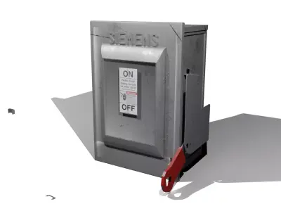 Siemens Safety Switch Box Low-poly 3D model